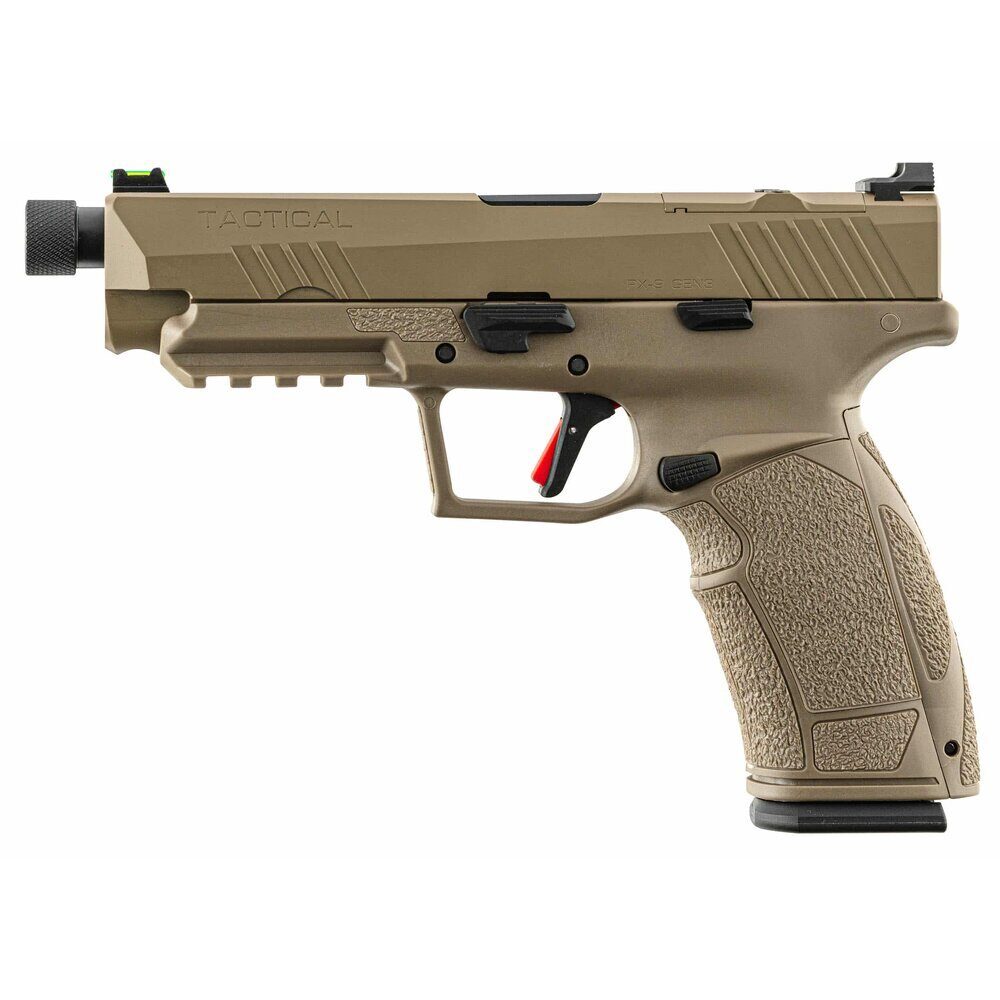 Pistolet TISAS PX-9 TACTICAL calibre 9×19 mm FDE Fileté