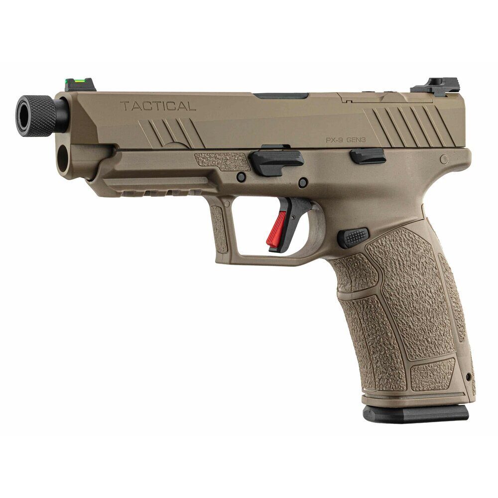 Pistolet TISAS PX-9 TACTICAL calibre 9×19 mm FDE Fileté