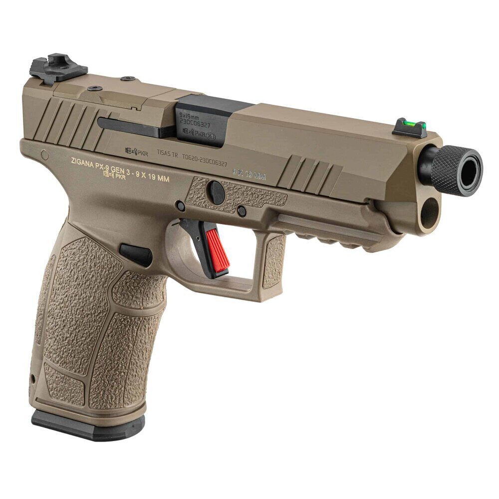 Pistolet TISAS PX-9 TACTICAL calibre 9×19 mm FDE Fileté