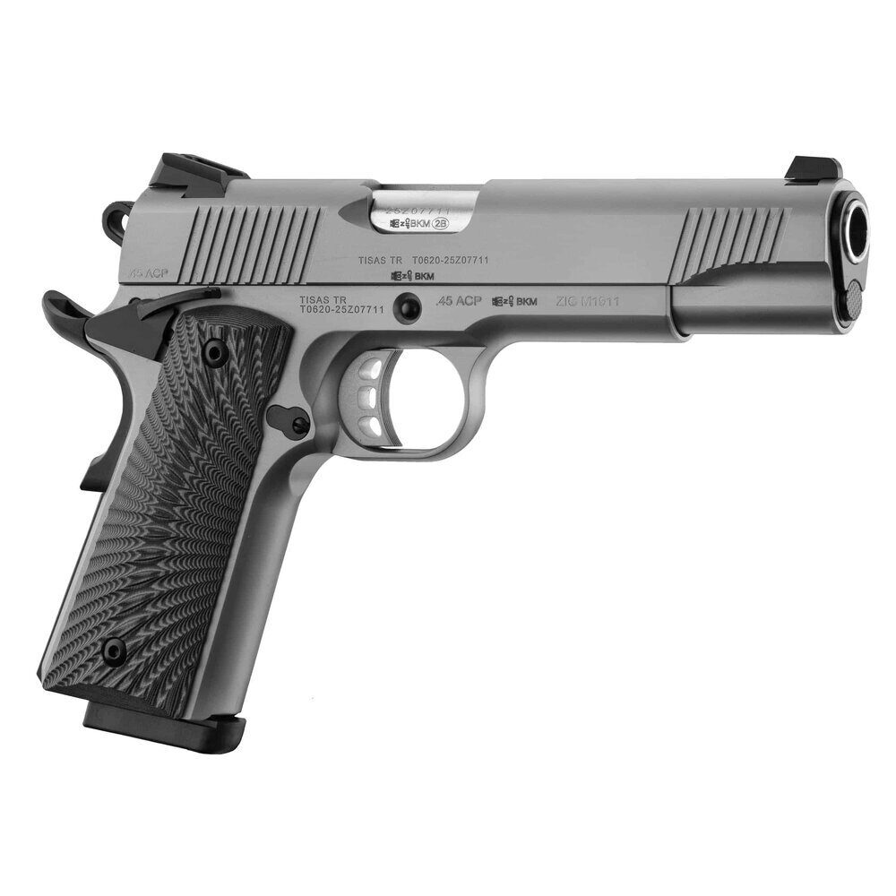 Pistolet TISAS ZIG M 1911 Inox 9mm – 5 pouces