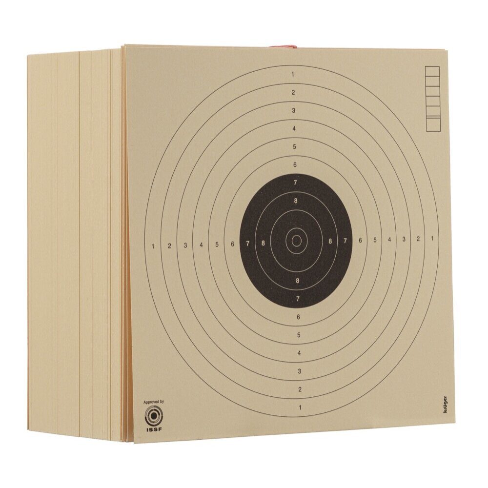 1000 cartons-cibles pistolet 10 m 17 x 17 cm