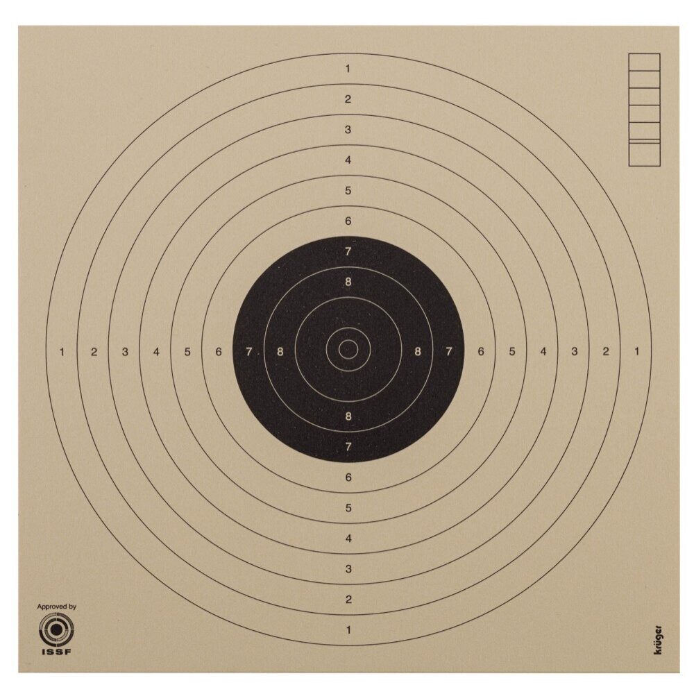 1000 cartons-cibles pistolet 10 m 17 x 17 cm