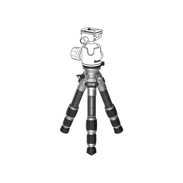Tripod Carbone Bas 3 Sections Max 38 cm – Image 5