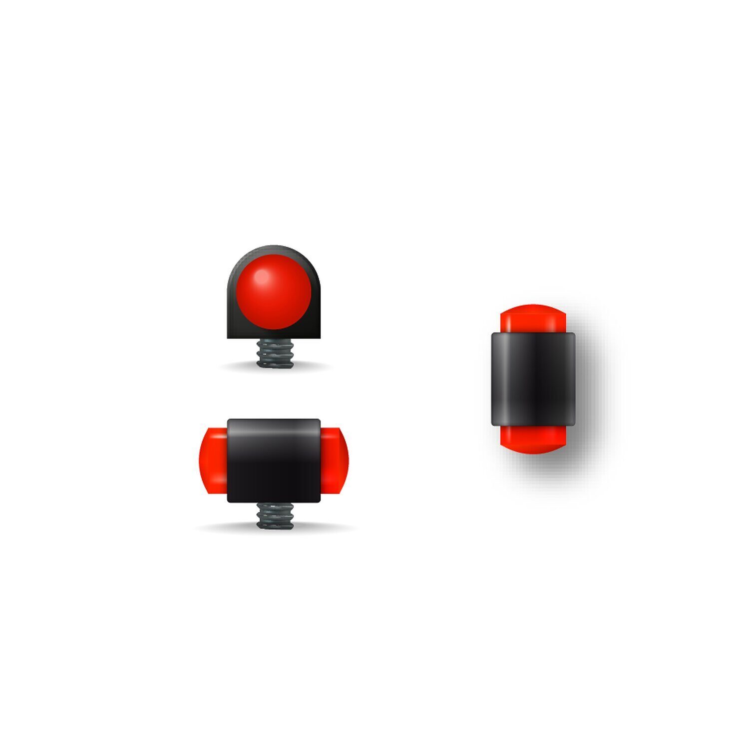 Guidon Fluo Rouge Plein M2.6 D3.5 L8 – Image 2