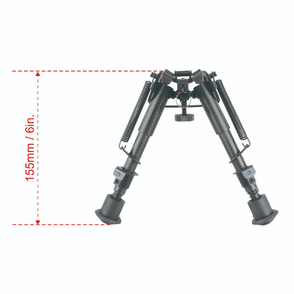 Bipied 6-9 Carbon Grenadiere Rail Weaver Pieds Retractables 6N – Image 5