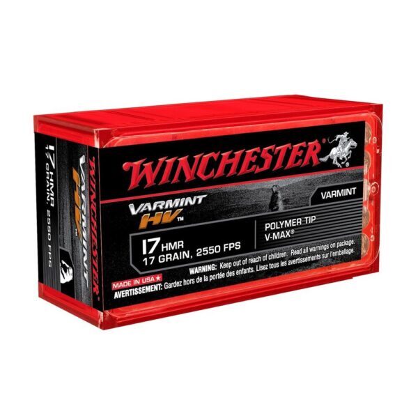 Balles 17 HMR Varmint Hv 17 gr V-Max X50 Winchester
