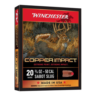 Balles 20/70 Copper Impact Slug 21G X5 Winchester