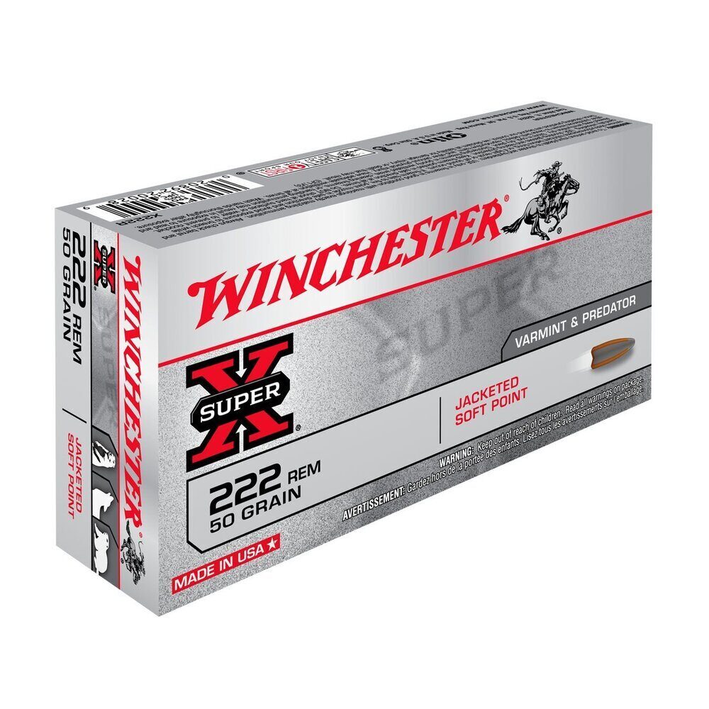 Balles 222REM Super X Psp 50 gr X20 Winchester