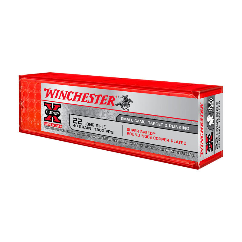 Balles 22LR Super X Cp 40 gr X100 Winchester