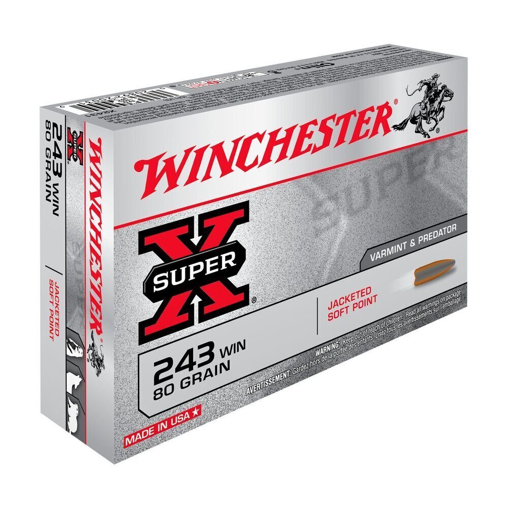 Balles 243WIN Super X Psp 80 gr X20 Winchester