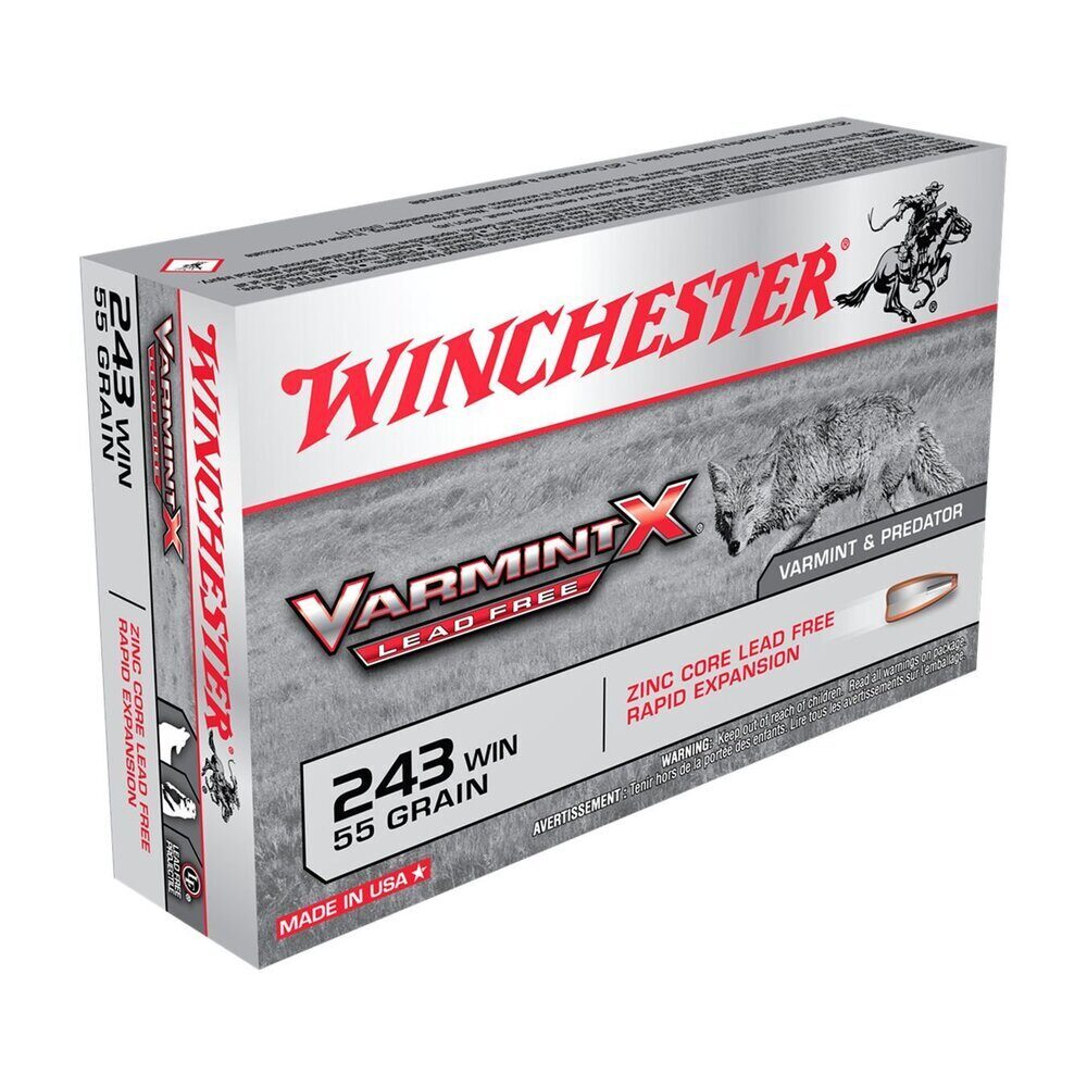 Balles 243WIN Varmint Lead Free X 55 gr X20 Winchester