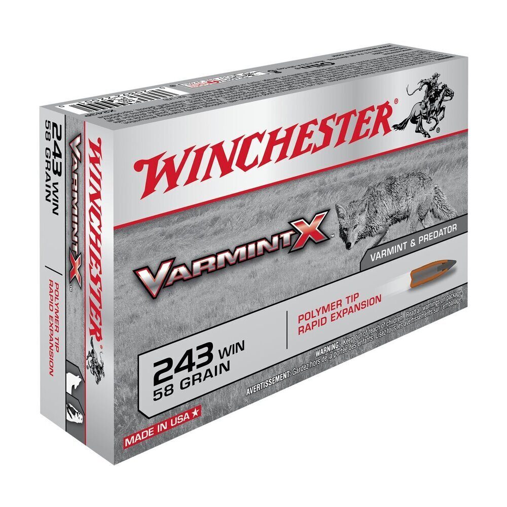 Balles 243WIN Varmint X 58 gr X20 Winchester