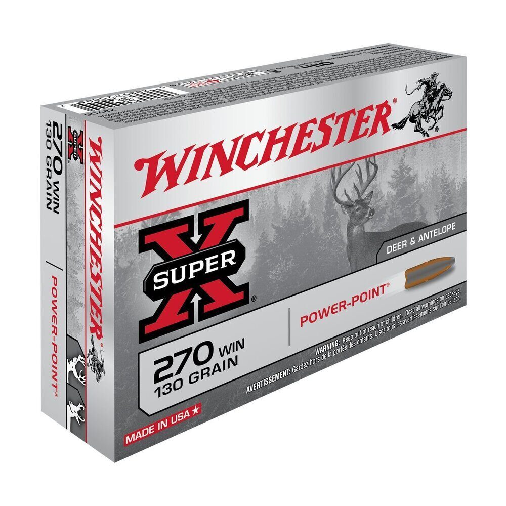 Balles 270WIN Super X Power Point 130 gr X20 Winchester