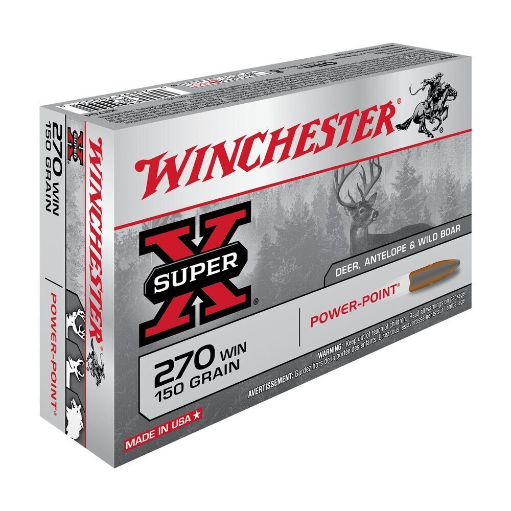 Balles 270WIN Super X Power Point 150 gr X20 Winchester