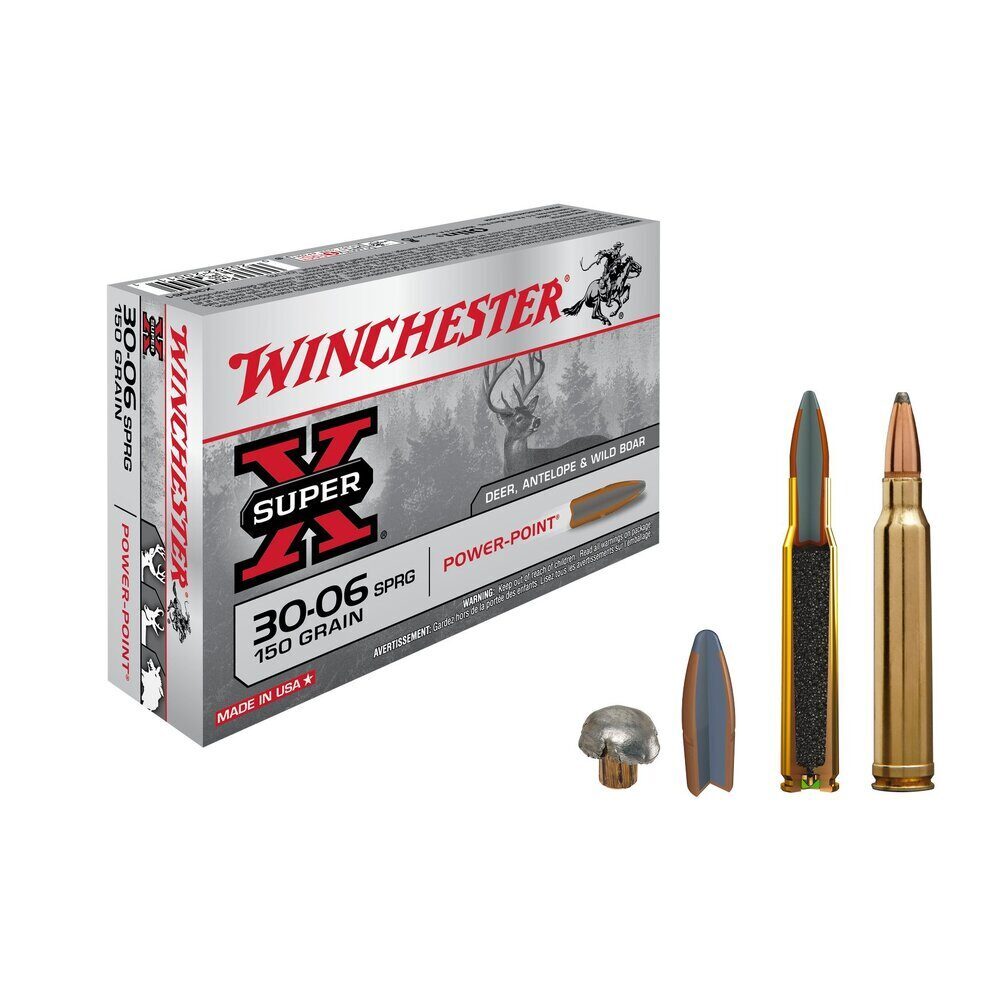 Balles 30-06SPR Extreme Point 150 gr X20 Winchester