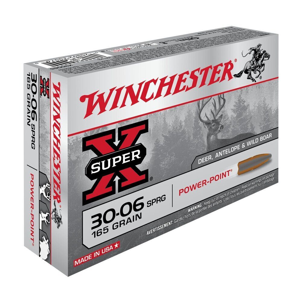 Balles 30-06SPR Super X Power Point 150 gr X20 Winchester