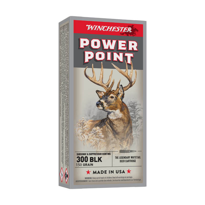 Balles 300 Blackout Power Point 150 gr X20 Winchester