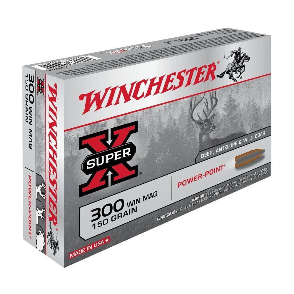 Balles 300WM Super X Power Point 150 gr X20 Winchester