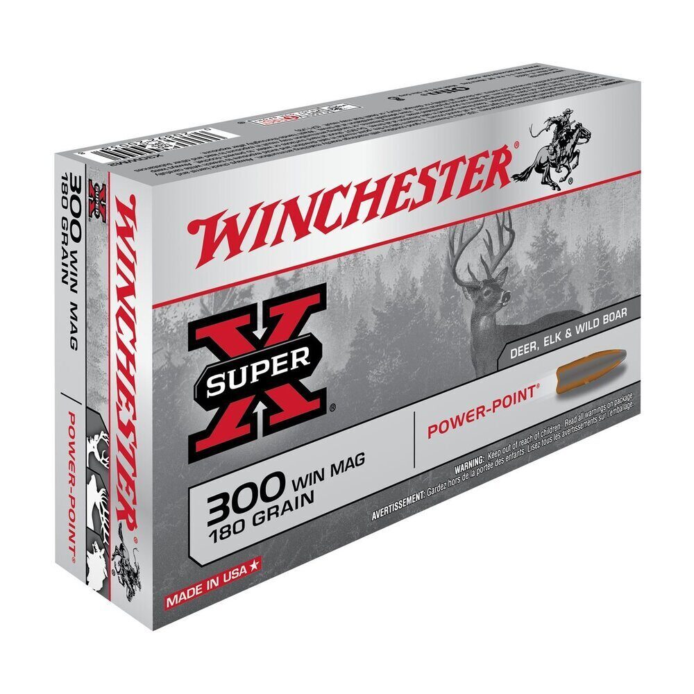 Balles 300WM Super X Power Point 180 gr X20 Winchester