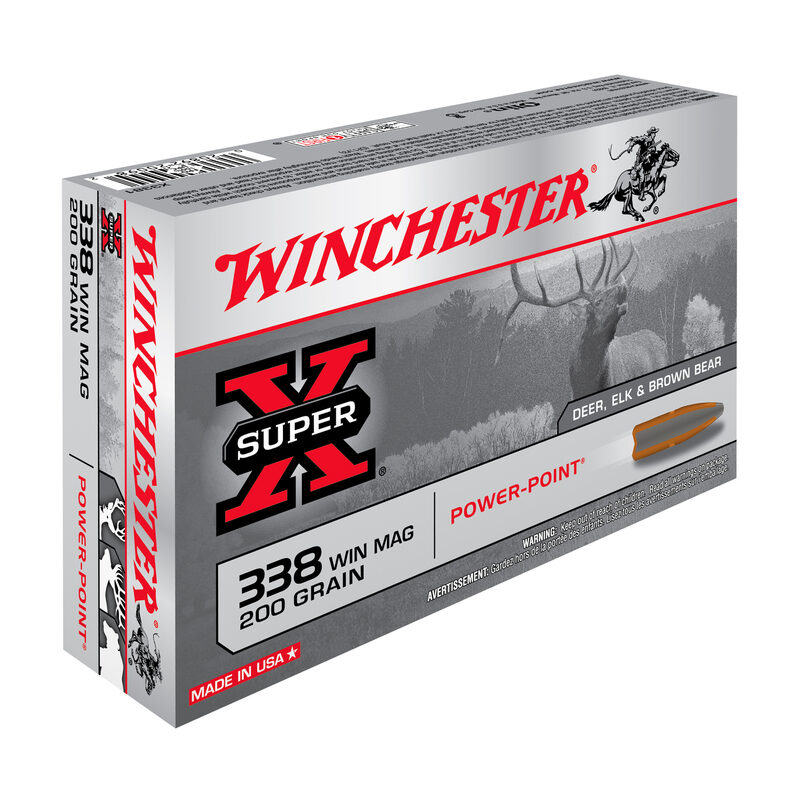Balles 338WM Super X Power Point 200 gr X20 Winchester