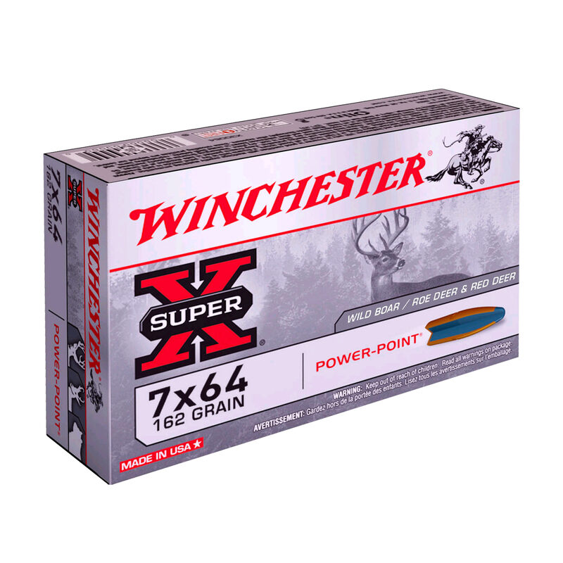 Balles 7×64 Super X Power Point 162 gr X20 Winchester