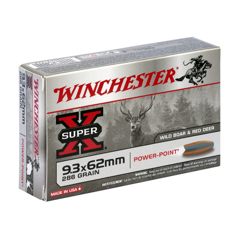 Balles 9.3×62 Super X Power Point 286 gr X20 Winchester
