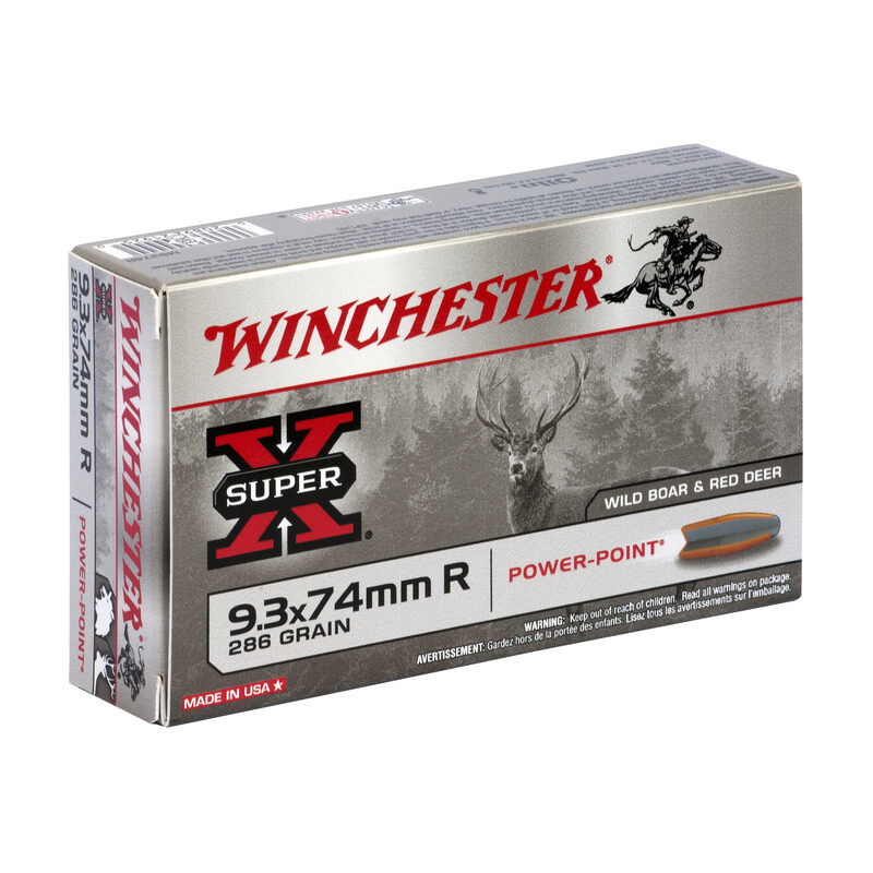 Balles 9.3x74R Super X Power Point 286 gr X20 Winchester