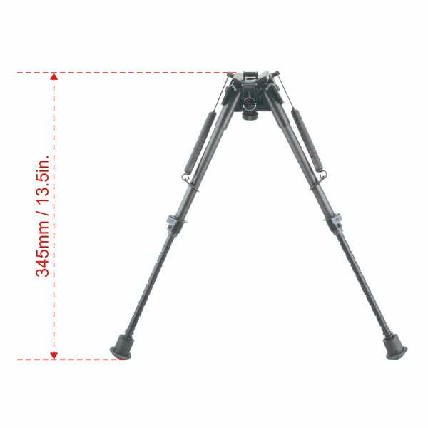 Bipied 9-13.5 Carbon Grenadiere Rail Weaver Pieds Retractables – Image 7