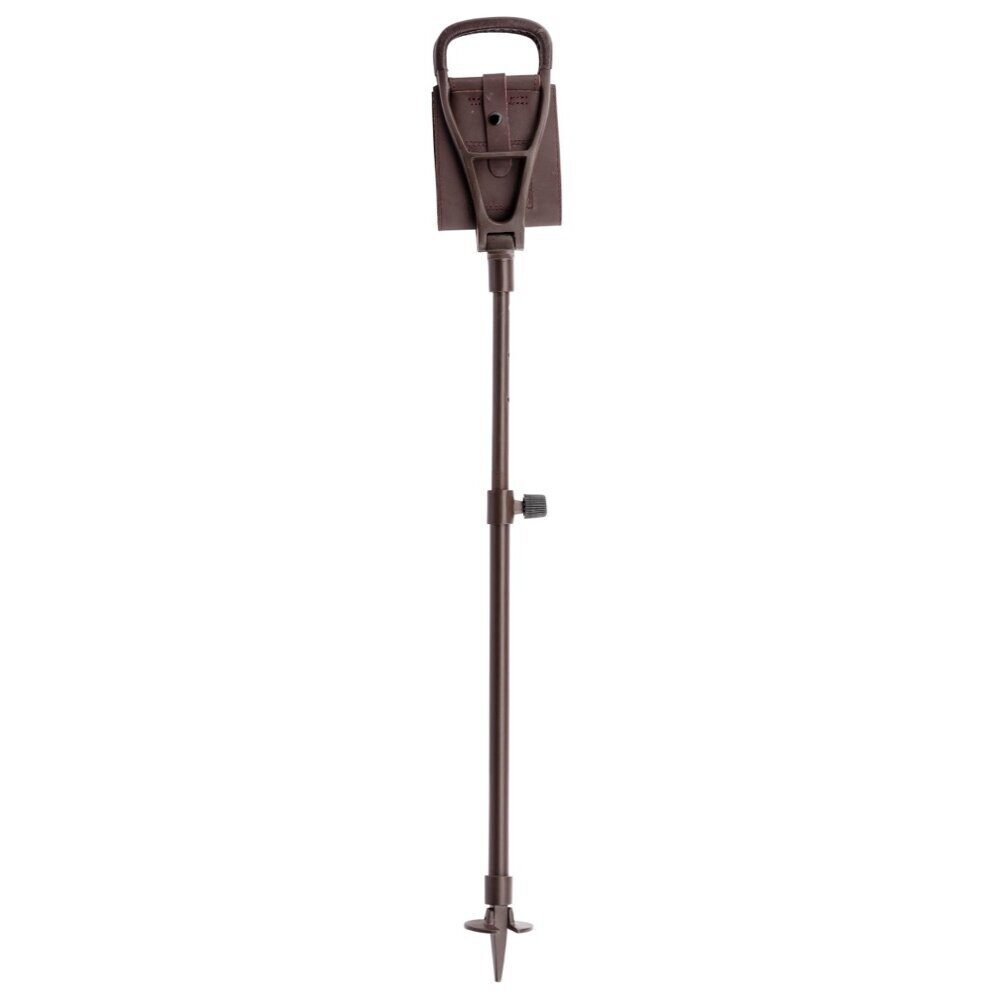Canne-siège Canne Siege Aluminium Reglable Assise en Cuir T 60-90 cm