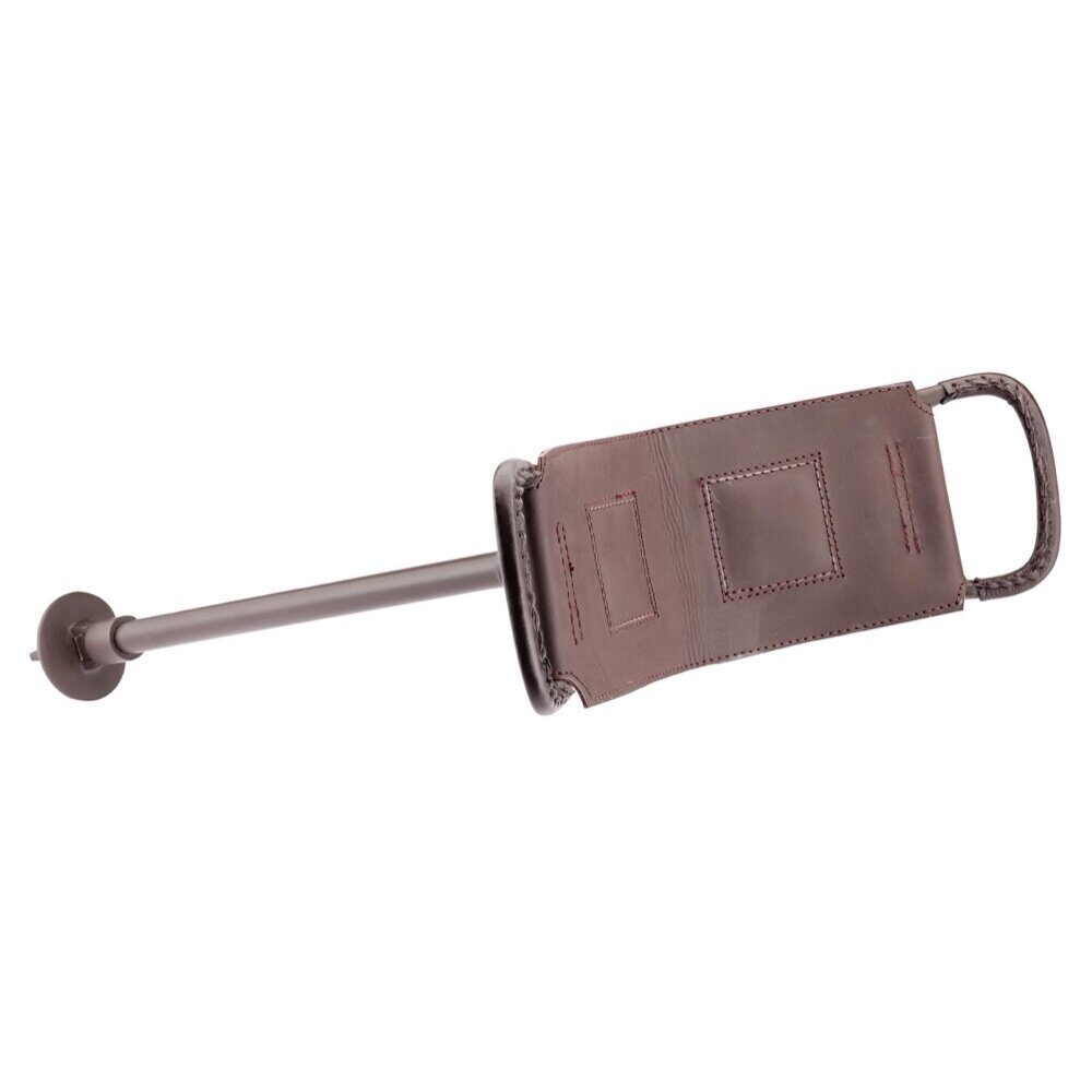 Canne-siège Canne Siege Aluminium Reglable Assise en Cuir T 60-90 cm
