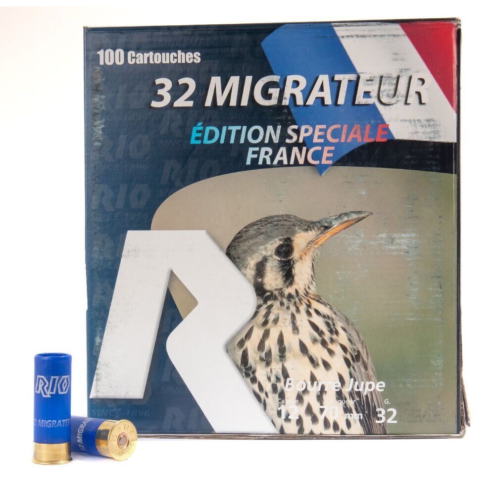 Cartouches 12/70 Pack Migrateur 32 Bj Pb 7.5 X100 RIO