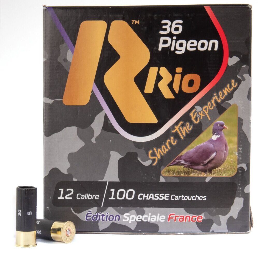 Cartouches 12/70 Pack Pigeon 36 Bj Pb 4 X100 RIO