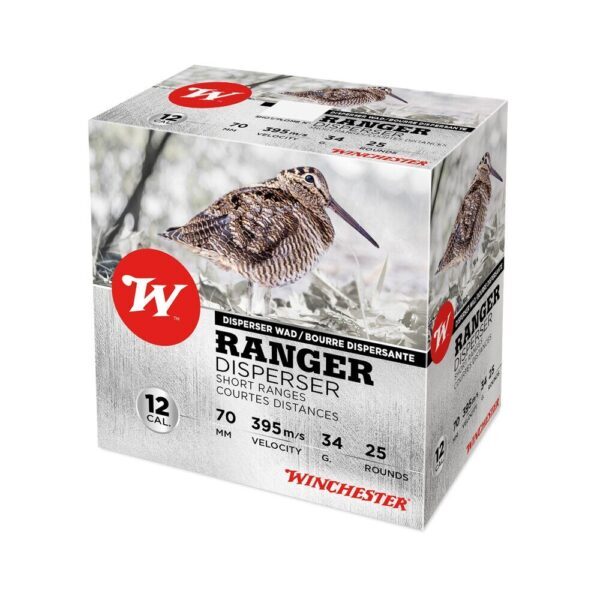 Cartouches 12/70 Ranger Disperser 34G PB8 X25 Winchester