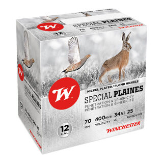 Cartouches 12/70 Special Plaines 34G PB7.5 Ni X25 Winchester