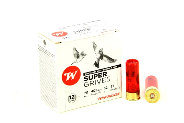 Cartouches 12/70 Super Grives 32G PB10 x 25 Winchester