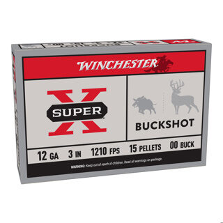 Cartouches 12/76 Chevrotine Super X Buckshot 15 gr x 5 Winchester