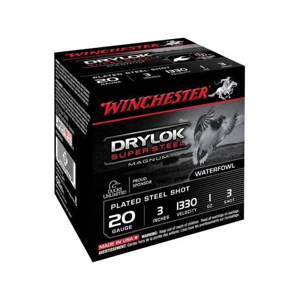 Cartouches 20/76 Super X Drylok Steel 28G PB3 X25 Winchester