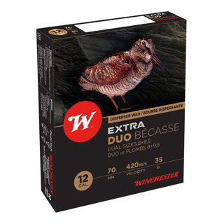 Cartouches Extra Duo Becasse 12/70 35G P8+9 X 10 Winchester