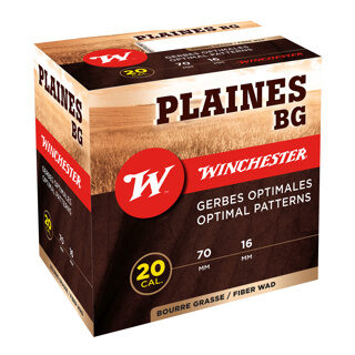 Cartouches Plaine 20/70 Bg 28G PB9 X 25 Winchester