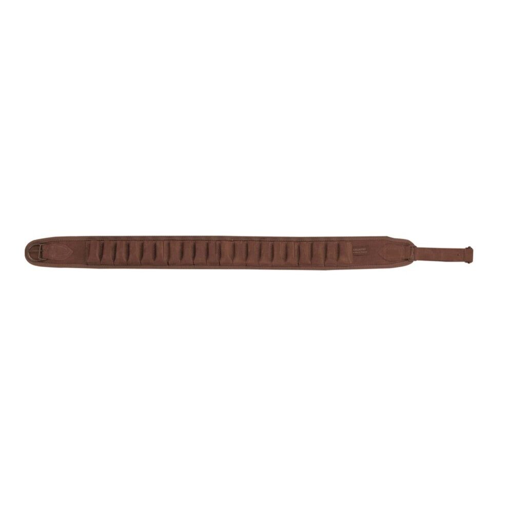 Cartouchière daim velours marron à tubes – Country Sellerie 20 tubes