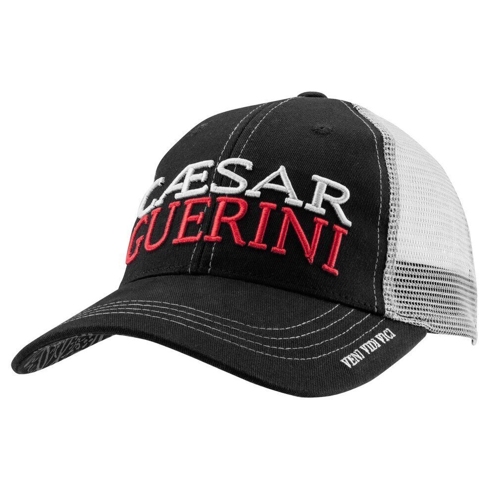 Casquette Caesar Guerini noire et blanche mesh