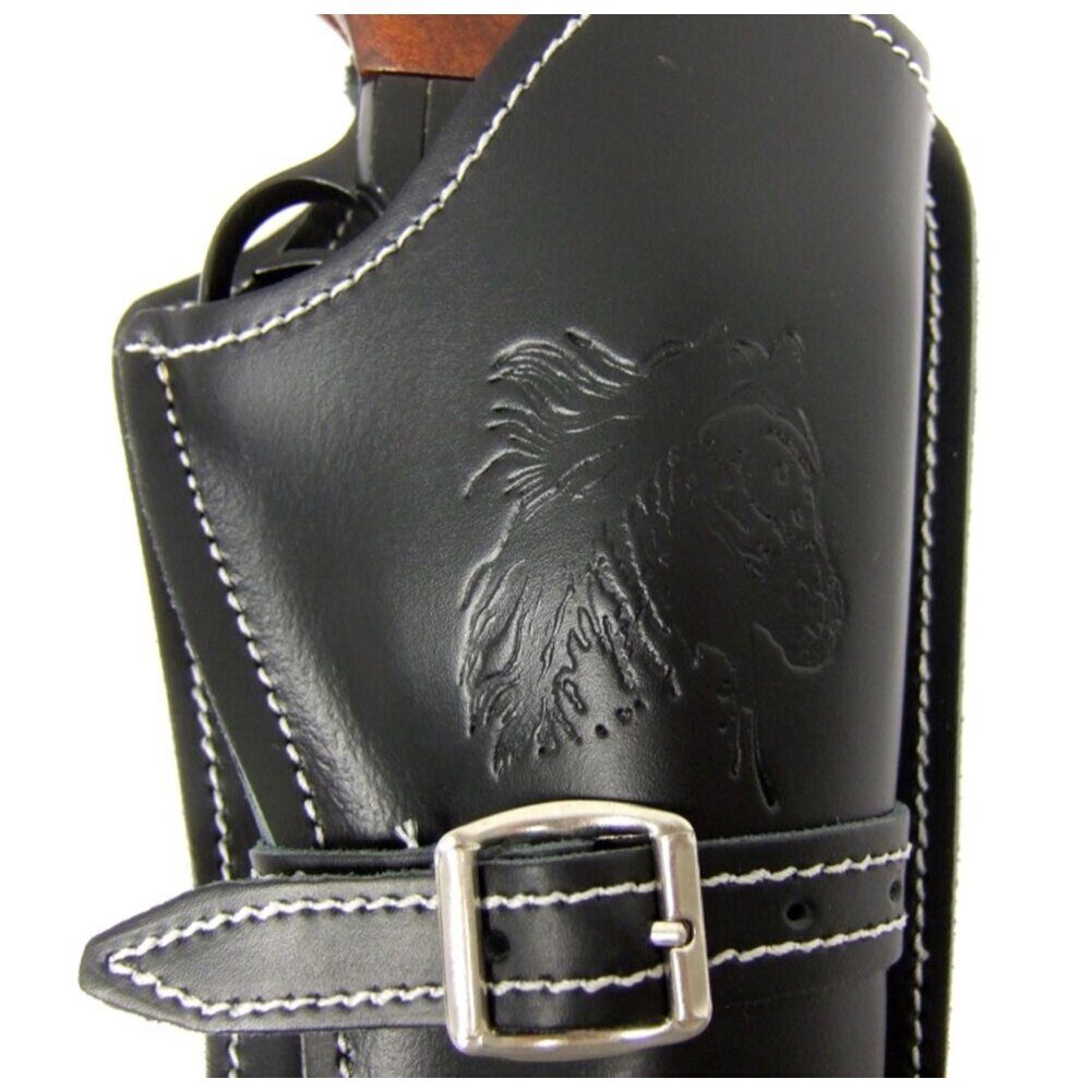 Ceinturon noir avec un holster pour revolver Western CEINTURON 1 PLACE NOIR