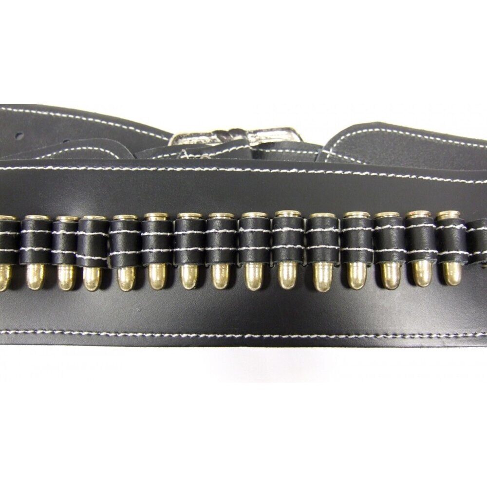 Ceinturon noir avec un holster pour revolver Western CEINTURON 1 PLACE NOIR
