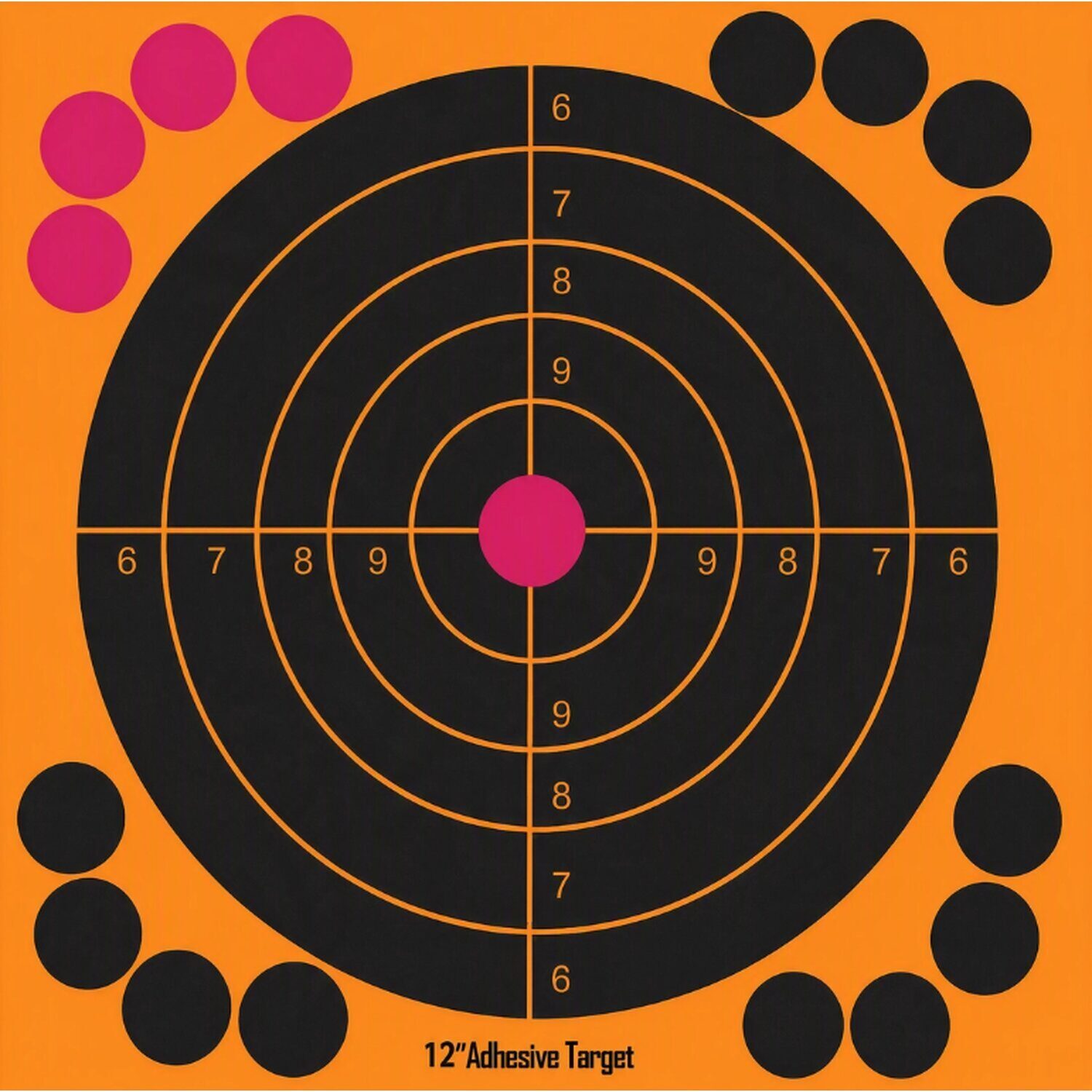 Cibles Splach Orange Fluo 30×30 cm par 10 Powair