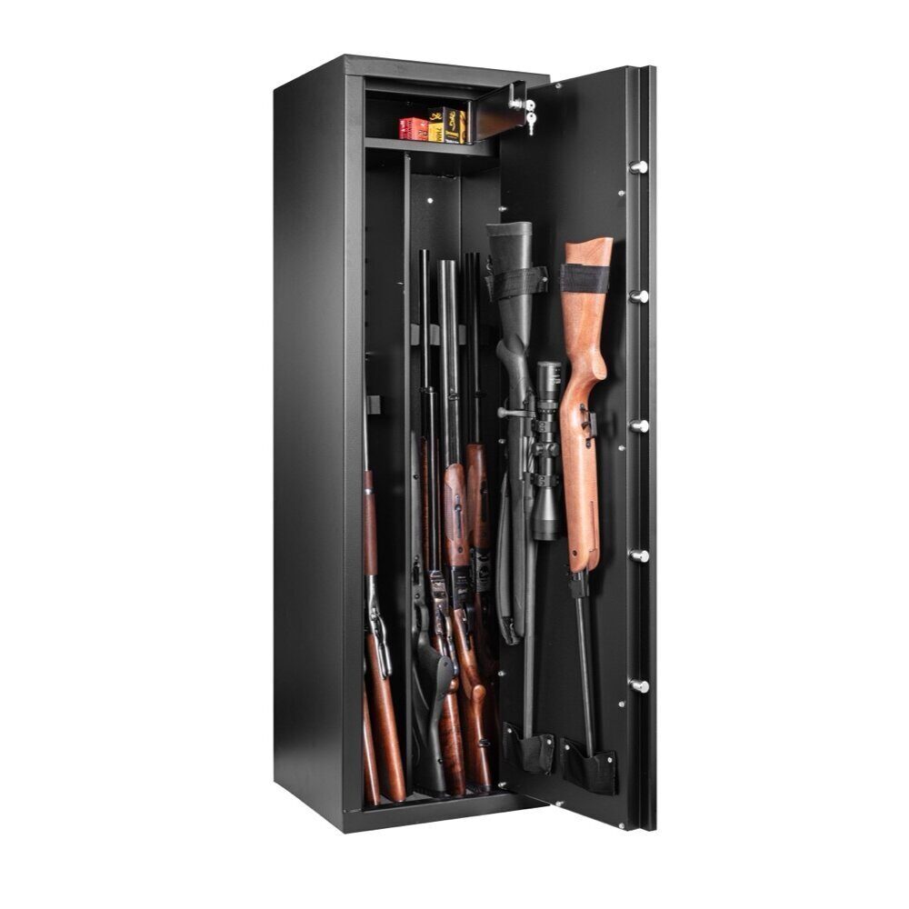 Coffre Rietti 9 armes à serrure à clef – 150 cm – 2mm