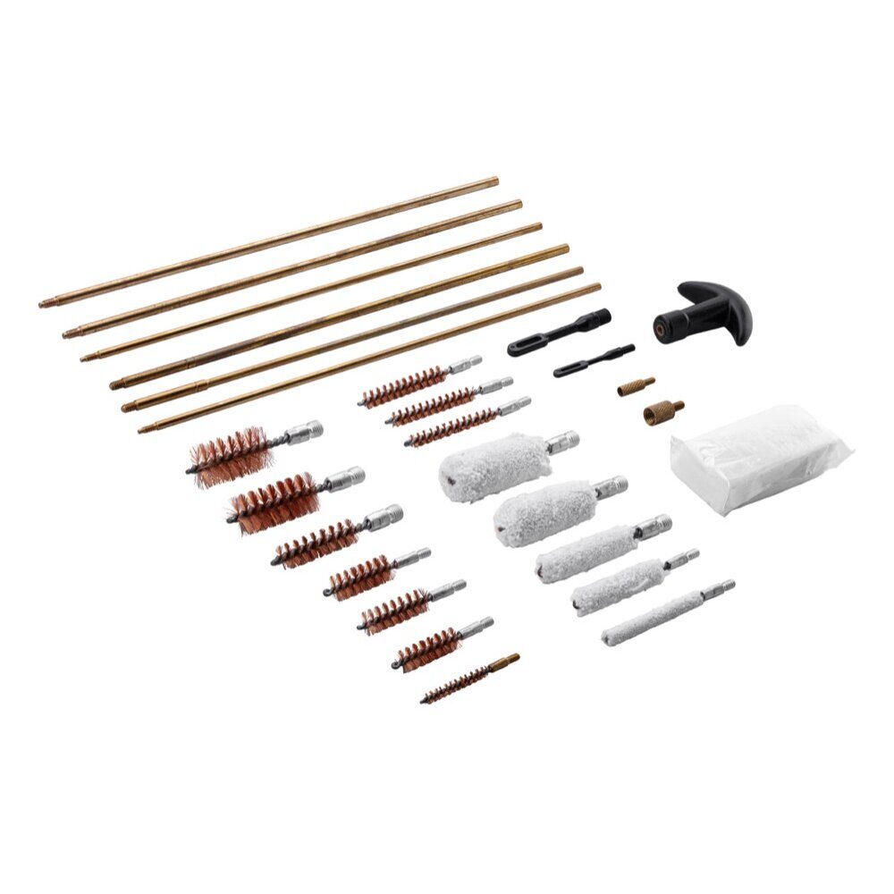 Coffret de nettoyage pour canons armes d’épaule et de poings (34 pièces) Valide