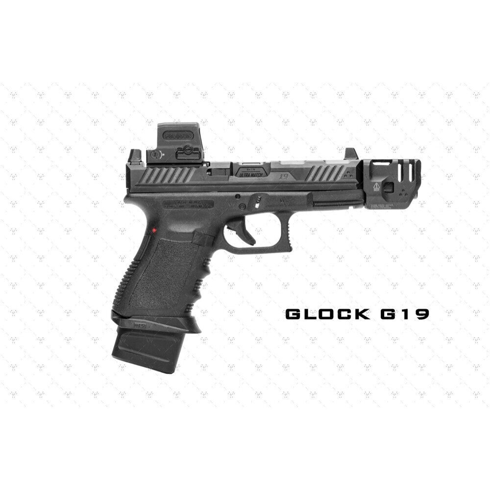 Compensateur STRIKE INDUSTRIES Mass Driver pour GLOCK19 GEN5