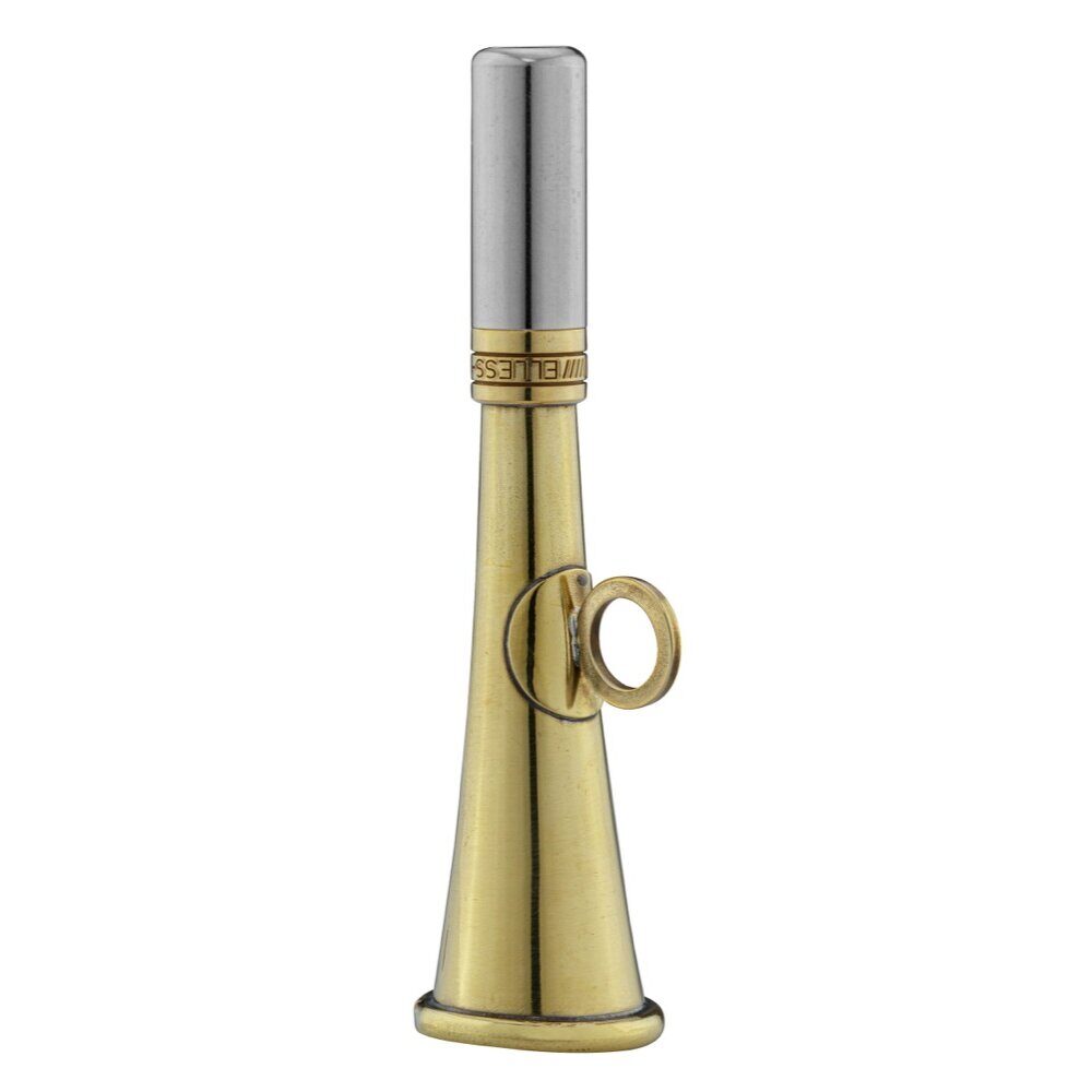 Corne de poche ronde 12 cm laiton poli – Elless