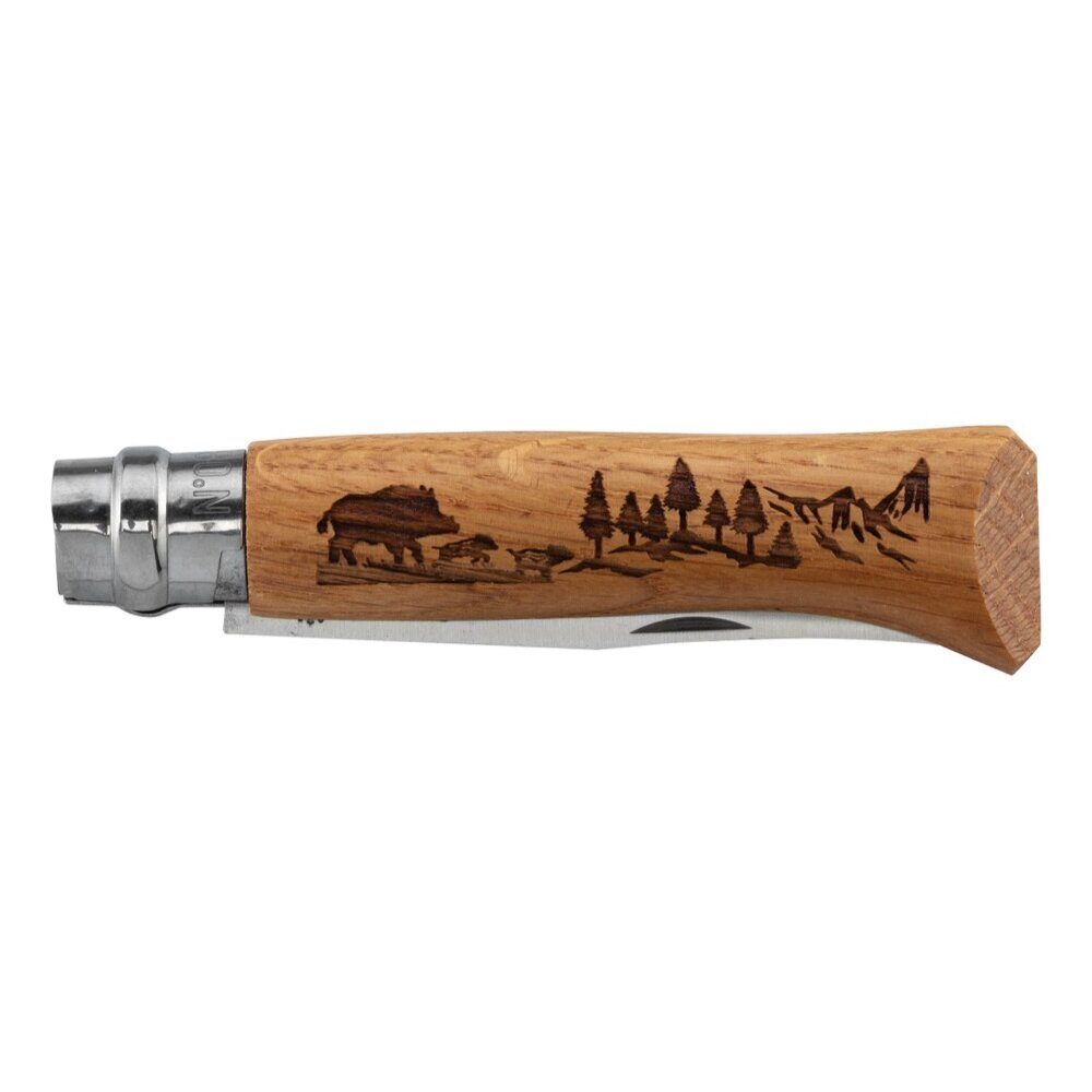 Couteau OPINEL 8 Inox Gravure Chien