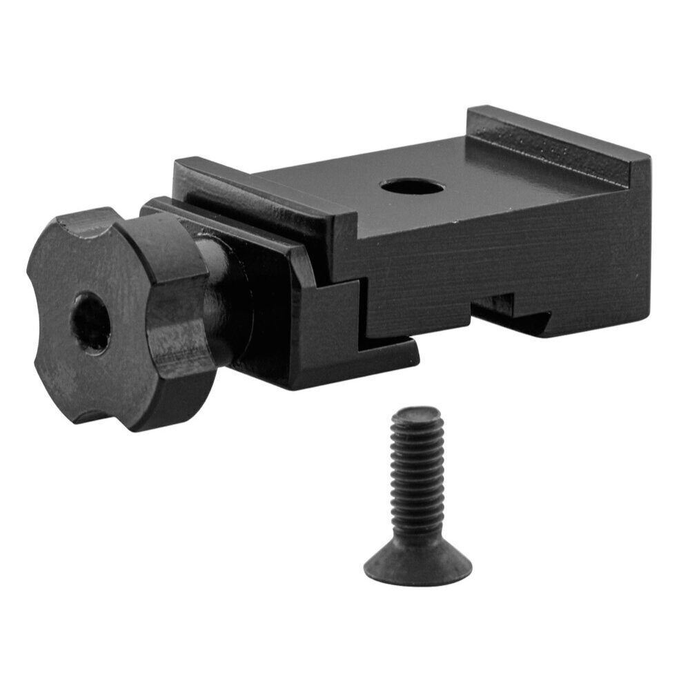 Delory-Brumard Pied aluminium monobloc à rail de 11mm pour compensateur. Pied alu monobloc